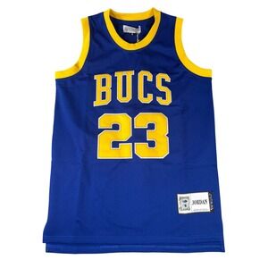Authentic Classics Michael Jordan‎ Laney High School Bucs Jersey Blue Yellow S